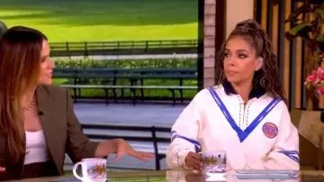 Dannijopro The Letterman Pullover worn by Sunny Hostin as seen in The View on  June 11, 2026