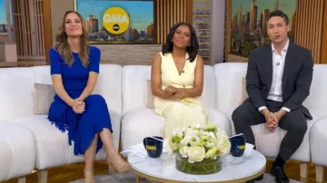 Derek Lam 10 Crosby x RTR Twofer Blazer Dress worn by Rachel Scott as seen in Good Morning America on June 10, 2026