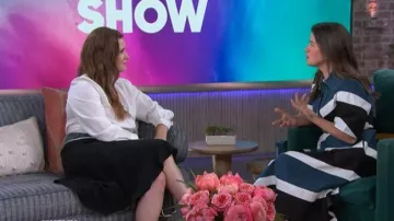Louis Vuitton Monogram Scarf Skirt worn by Amy Adams as seen in The Kelly Clarkson Show on  June 9, 2026