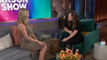 Cinq a Sept Leilah Silk Swing Dress worn by Kelly Clarkson as seen in The Kelly Clarkson Show on June 10, 2026