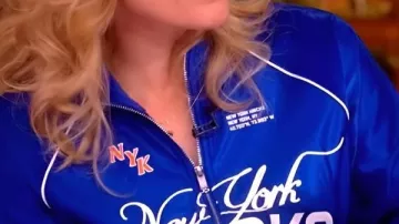 The View Sara Haines Knicks Track Jacket