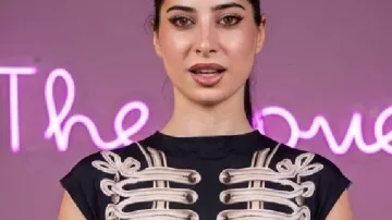 Love Island The Debrief Yasmin Pettet Military Print Top as seen in Love Island