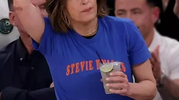 Mariska Hargitay Stevie Knicks Blue Shirt