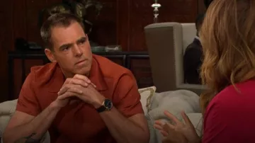 Sandro Loose-fit shark Collar Shirt worn by  Billy Abbott (Jason Thompson) as seen in The Young and the Restless on June 11, 2026
