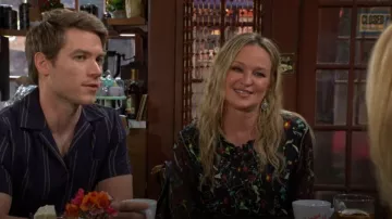 Kendra Scott Adair Mixed Metal Earrings worn by  Sharon Newman(Sharon Case) as seen in The Young and the Restless on June 10, 2026