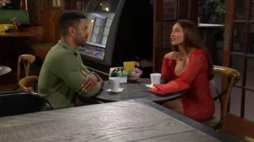 House of CB Lucienne Mini Dress worn by Audra Charles( Zuleyka Silver) as seen in The Young and the Restless on June 8, 2026