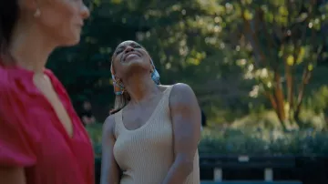 Reiss Imogen Metallic Vest Top worn by Helen Decatur (Heather Headley) as seen in Sweet Magnolias (S05E01)