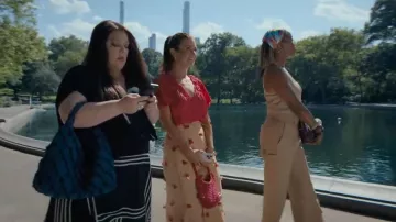 & Other Stories Braided Denim Tote Bag worn by Dana Sue Sullivan (Brooke Elliott) as seen in Sweet Magnolias (S05E01)