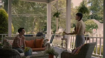 Petal and Pup Clement Mini Skirt worn by  Lily Song(Artemis) as seen in Sweet Magnolias (S05E01)