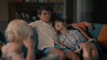 Ganni Seersucker Check Blouse worn by  Lily Song(Artemis)as seen in Sweet Magnolias (S05E02)