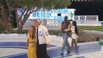 Mars The Label Sandra Mini in Cream worn by Angelista as seen in Love Island (S13E03)