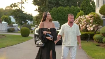 Michael Costello x Revolve Blair Maxi Skirt worn by Kelsey Swanson as seen in The Real Housewives of Rhode Island (S01E11)