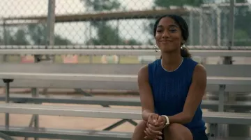 Levi's Sunrise Crochet Sweater Tank worn by Jessica Whitley (Iman Benson) as seen in Sweet Magnolias (S05E04)