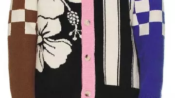 Hibiscus Cardigan worn by Dean Di Laurentis (Stephen Kalyn) in Off Campus