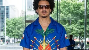 Eric André Tribeca Film Festival Graphic Shirt as seen in The Sky is Blue with Lies: Tribeca Phaedra