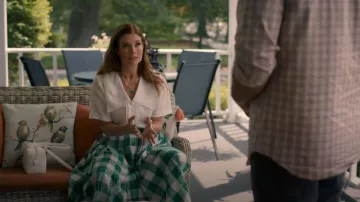 Frame The Ramie Sailor Top worn by Maddie Townsend (JoAnna Garcia) as seen in Sweet Magnolias (S05E09)