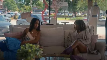 Mango Vivian Striped Wide Leg Lyocell Cotton Bermuda Shorts worn by Helen Decatur (Heather Headley) as seen in Sweet Magnolias (S05E09)