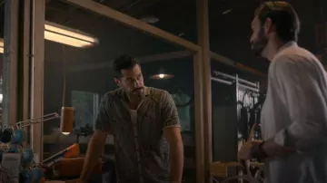 John Varvatos Holt Camp Shirt worn by Ronnie Sullivan (Brandon Quinn) as seen in Sweet Magnolias (S05E09)