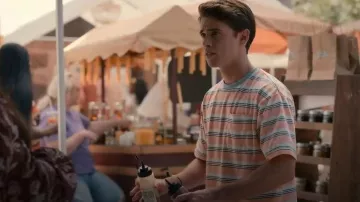 Scotch & Soda Yarn Dye Stripe Pocket Tee worn by Kyle Townsend (Logan Allen) as seen in Sweet Magnolias (S05E09)