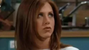 Rachel Green Knicks Sweatshirt of Rachel Greenstadt in Friends: A Petty Rachel Won't Go to Ross' Party (Season 3 Clip) | TBS