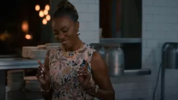 Zara Faux Jade Stone Adjustable Belt worn by Helen Decatur (Heather Headley) as seen in Sweet Magnolias (S05E10)