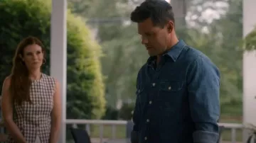 J Crew Midweight Denim Workshirt worn by Cal Maddox (Justin Bruening) as seen in Sweet Magnolias (S05E10)