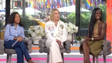 H&M Cowl-Neck Halterneck Top worn by Eni Popoola as seen in Today with Jenna & Sheinelle on  June 14, 2026