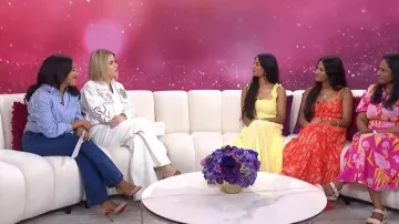 Christian Louboutin Iriza Leather Pumps worn by Sheinelle Jones as seen in Today with Jenna & Sheinelle on June 14, 2026