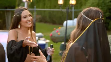 Coadipress Gold Star Statement Earrings worn by Kelsey Swanson as seen in The Real Housewives of Rhode Island (S01E11)
