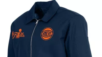 NY Knicks JH Design Navy 2026 Champions Cotton Twill Jacket