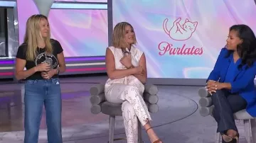 Pantalones de ojales Komi de Veronica Beard usados por Jenna Bush Hager como se ve en Today with Jenna & Sheinelle el 16 de junio de 2026