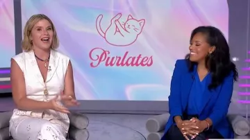 Lafayette 148 New York Finesse Crepe Peak Lapel Blazer worn by Sheinelle Jones as seen in Today with Jenna & Sheinelle on June 16, 2026