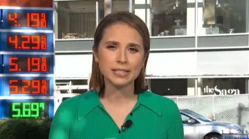 A.L.C. Eleanor Sweater worn by Elizabeth Schulze as seen in Good Morning America on June 15, 2026