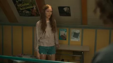 Abercrombie Denim Micro Short worn by Young Percy Fraser (Juliette Hawk) as seen in Every Year After (S01E01)