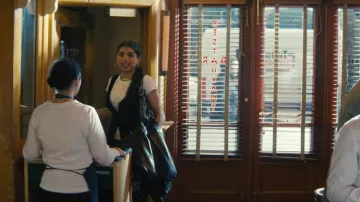 Marc Jacobs Leather Shoulder Bag worn by Abhinaya 'Abby' Chilukuri (Avantika Vandanapu) as seen in Not Suitable for Work (S01E07)