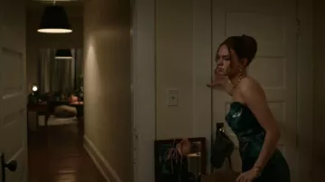 Alexis Bittar Solanales Crystal Cuff Bracelet worn by Percy Fraser (Sadie Soverall) as seen in Every Year After (S01E01)