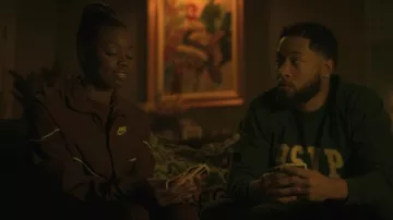 Nike Windrunner Jacket worn by Kiesha Williams (Birgundi Baker) as seen in The Chi (S08E02)