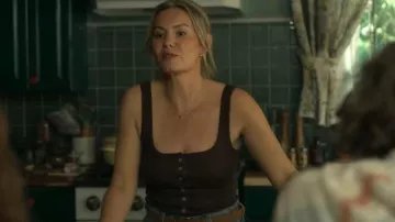 Free People End Game Pointelle Tank worn by Sue Florek (Elisha Cuthbert) as seen in Every Year After (S01E01)