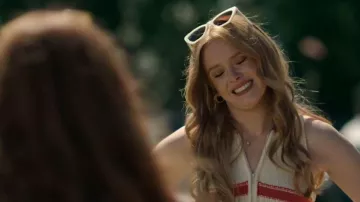 Max Mara Emme13 Cat-eye Sunglasses worn by Delilah (Abigail Cowen) as seen in Every Year After (S01E02)