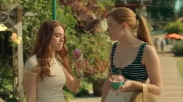 BDG Too Perfect Printed Short Sleeve Tee worn by Percy Fraser (Sadie Soverall) as seen in Every Year After (S01E03)