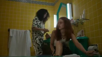 Sandro Cavalaire Printed Trousers worn by Chantal (Aurora Perrineau) as seen in Every Year After (S01E03)