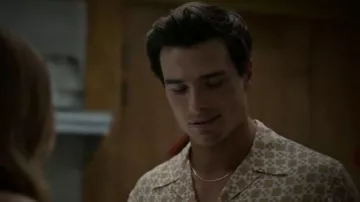 Sandro Printed Crepe Shirt worn by Charlie (Michael Bradway) as seen in Every Year After (S01E03)