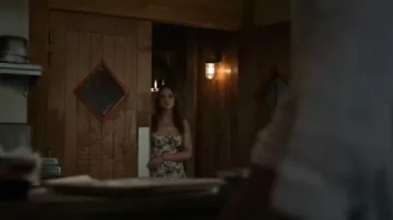 Doen Benoit Gathered Tiered Floral-print Ramie Midi Dress worn by Percy Fraser (Sadie Soverall) as seen in Every Year After (S01E03)
