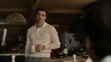 Tom Ford Silk & Cotton Piqué Long Sleeve Polo worn by Charlie (Michael Bradway) as seen in Every Year After (S01E04)