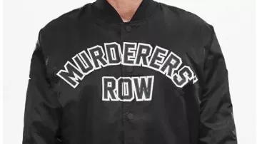 Murderers Row NY Yankees Black Satin Jacket worn by (Dean Paul Martin) in Murderers' Row