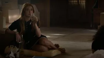 Aldo Angelknot Strappy heeled sandal, Block heel worn by Delilah (Abigail Cowen) as seen in Every Year After (S01E04)