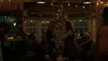 GanniI Printed Satin Mini Dress worn by Percy Fraser (Sadie Soverall) as seen in Every Year After (S01E05)