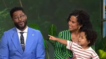 Vestido Maxi Zelene de Simon Miller que lleva Adriana Díaz visto en CBS Mornings el 12 de junio de 2026