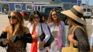 Louis Vuitton LV Icon Cat Eye Sunglasses S00 worn by Jo-Ellen Tiberi as seen in The Real Housewives of Rhode Island (S01E12)