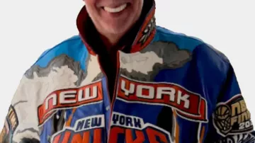 ¡Chaqueta de cuero de los campeones de la NBA de los New York Knicks en el desfile y ceremonia completa del campeonato NBA 2026 de los New York Knicks!